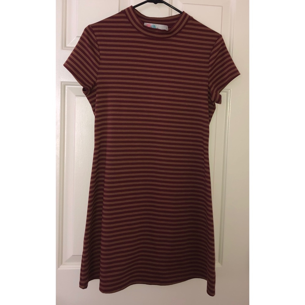 NWOT Free People FP Beach Striped Mini Dress - M